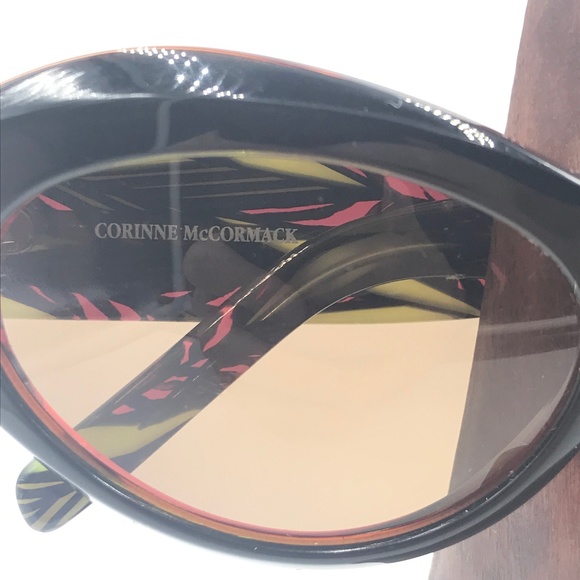 CORINNE MCCORMACK GINA OVAL SUNGLASSES PINK GREEN - Picture 6 of 8